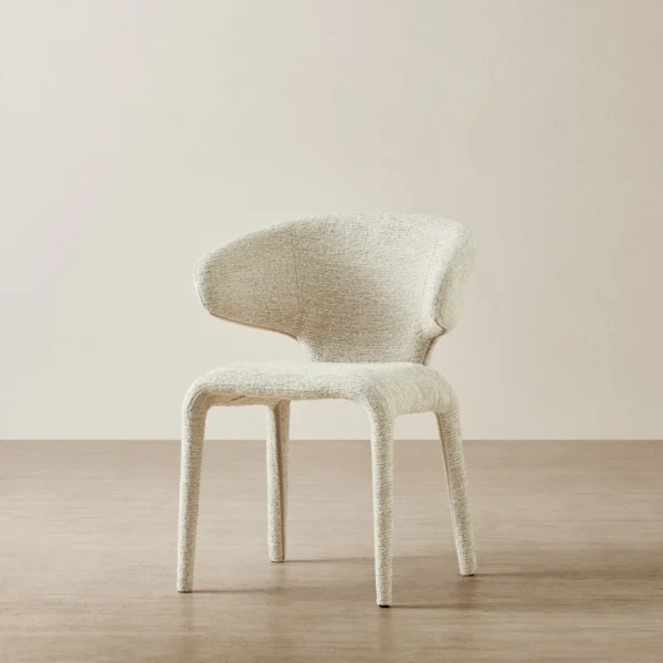 Debra Dusty Beige Fabric Dining Chair