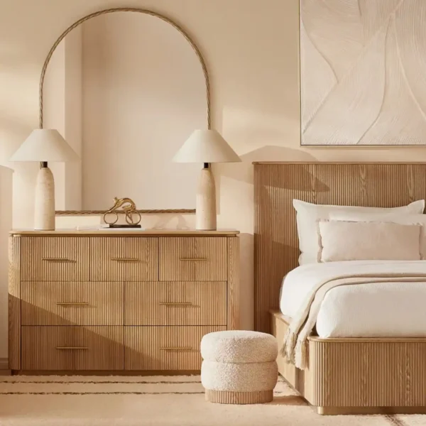 San Pierre Light Brown Ash Kids Bedroom Dresser